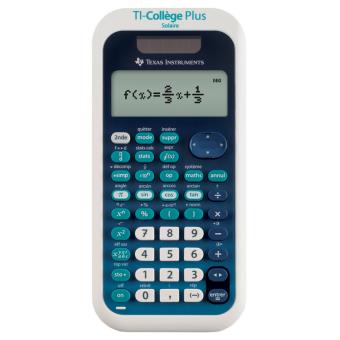 TEXAS INSTRUMENTS TI-COLLEGE PLUS SOLAIRE - CALCULATRICE SCIENTIFIQUE TEXAS INSTRUMENTS TI-COLLEGE PLUS SOLAIRE - CALCULATRICE SCIENTIFIQUE