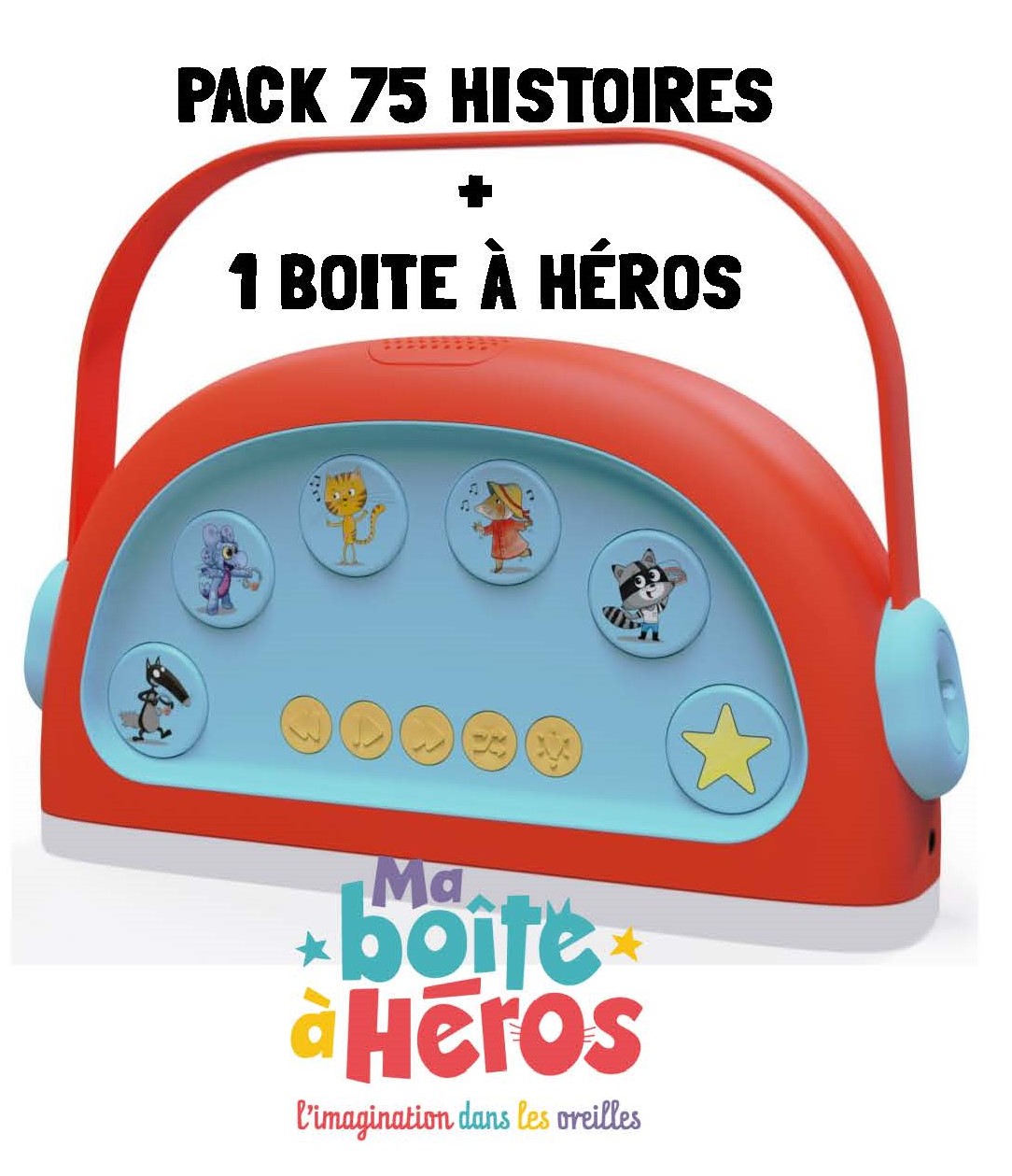PACK 75 HISTOIRES + MA BOITE A HEROS