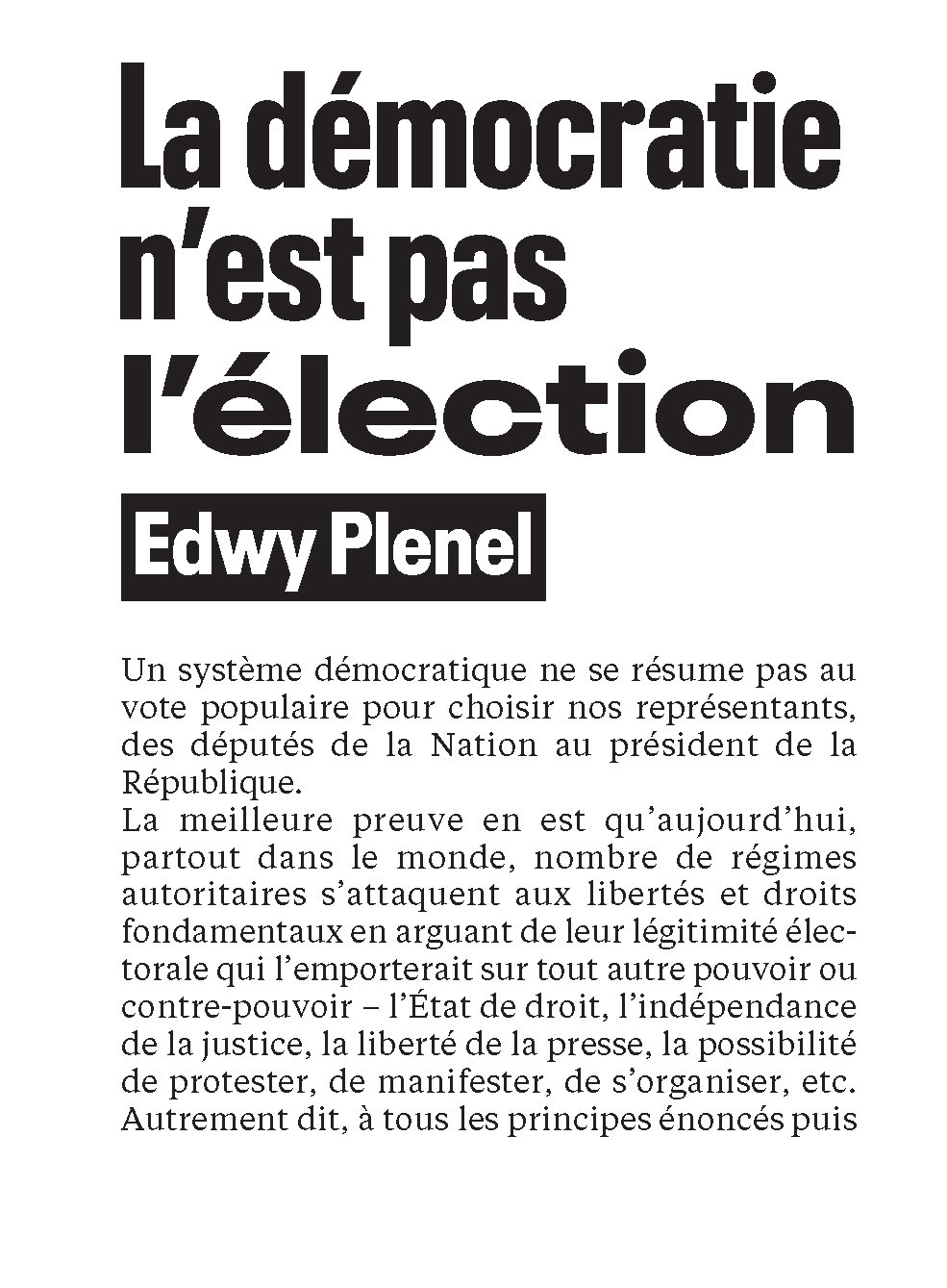 LA DEMOCRATIE N
