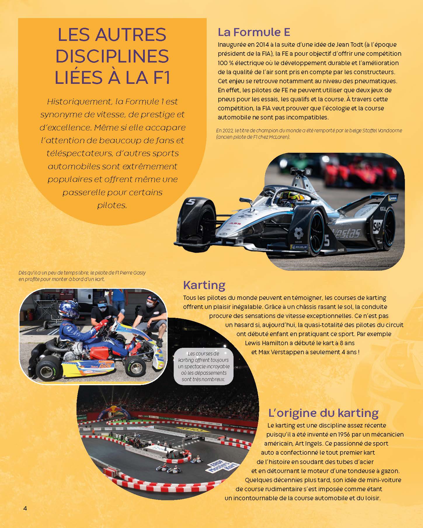 LA FORMULE 1 LA FORMULE 1