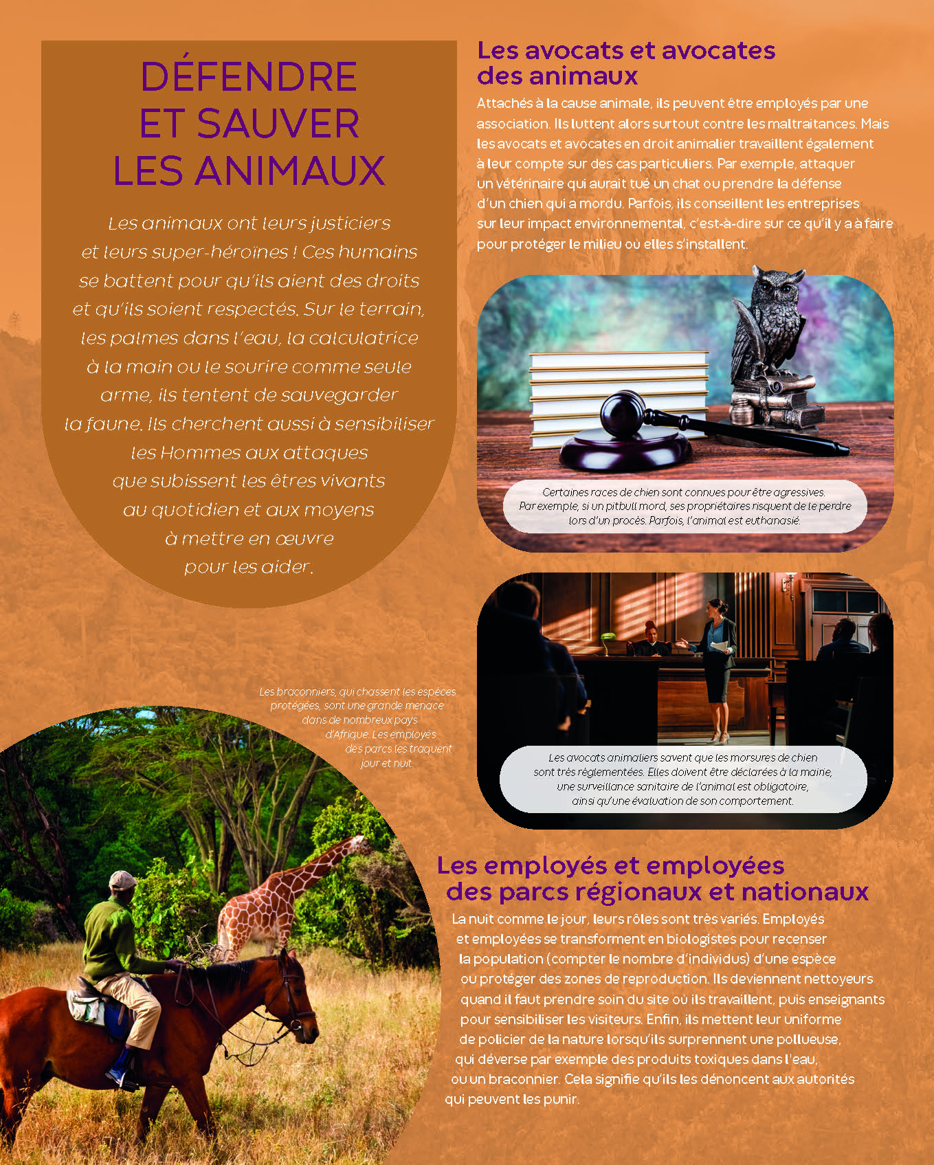TRAVAILLER AVEC LES ANIMAUX TRAVAILLER AVEC LES ANIMAUX