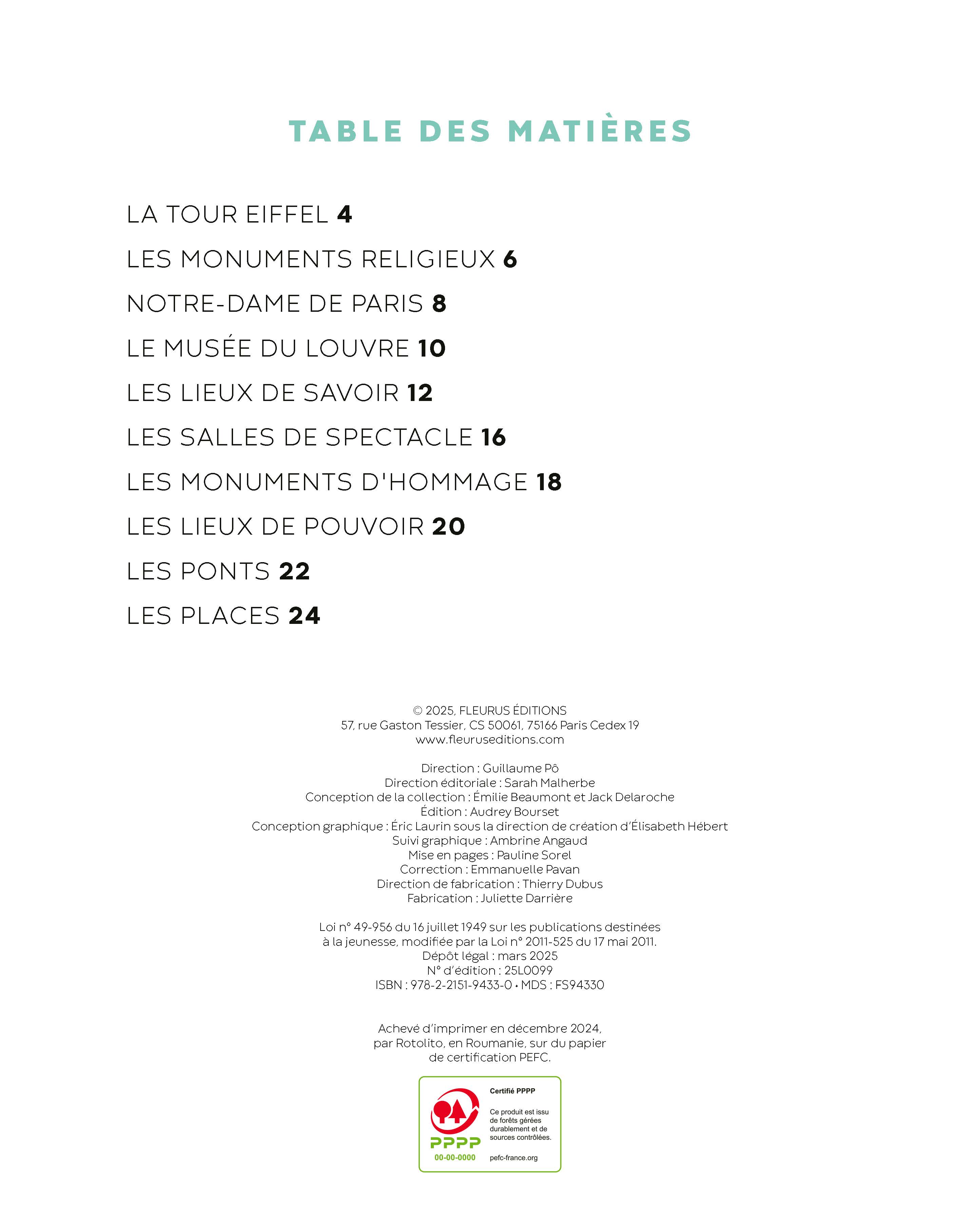 LES MONUMENTS DE PARIS