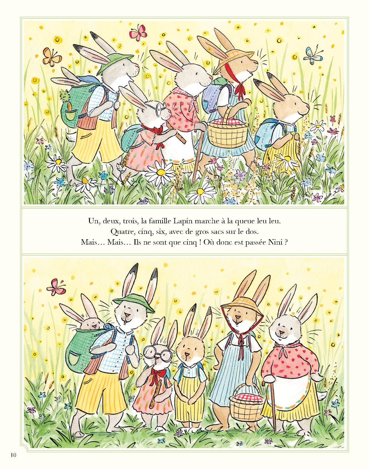 LE PIQUE-NIQUE DE LA FAMILLE LAPIN - LA FORET DE BOISJOLI