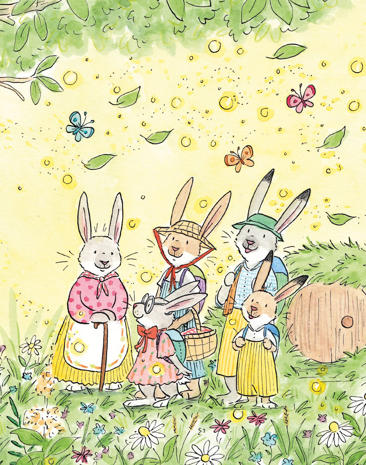 LE PIQUE-NIQUE DE LA FAMILLE LAPIN - LA FORET DE BOISJOLI