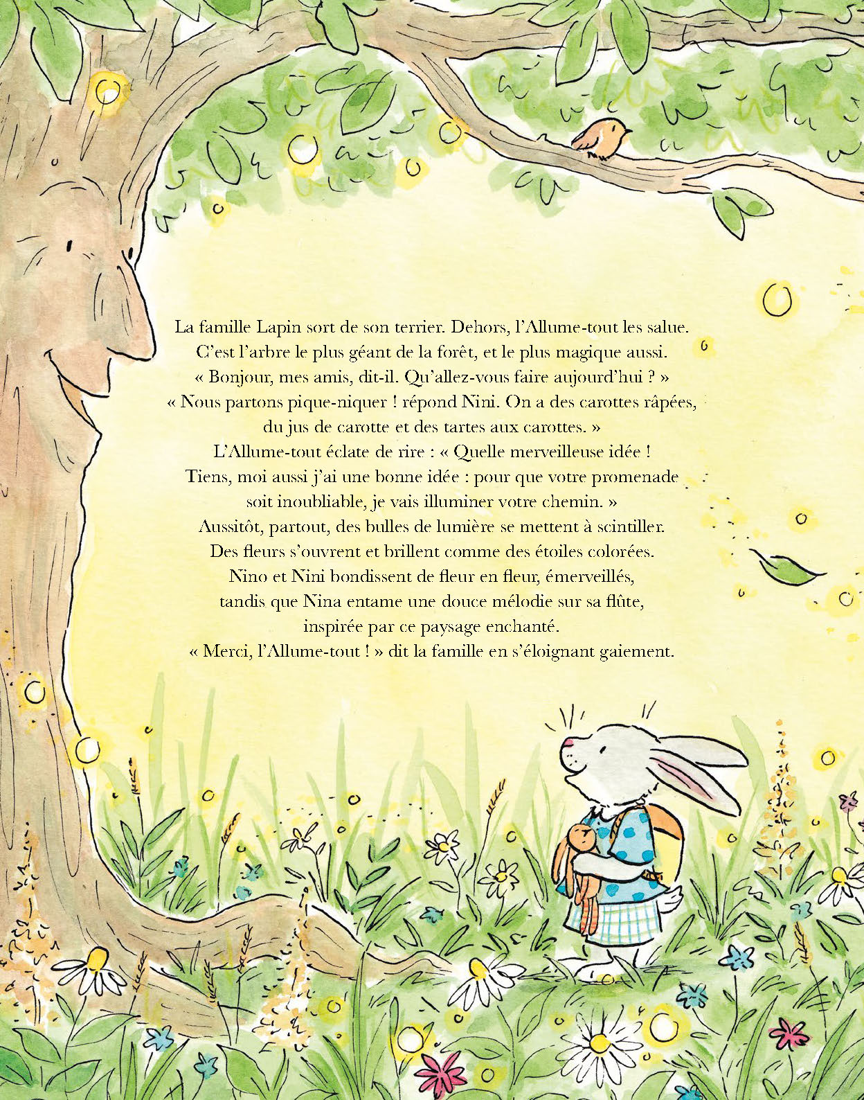 LE PIQUE-NIQUE DE LA FAMILLE LAPIN - LA FORET DE BOISJOLI