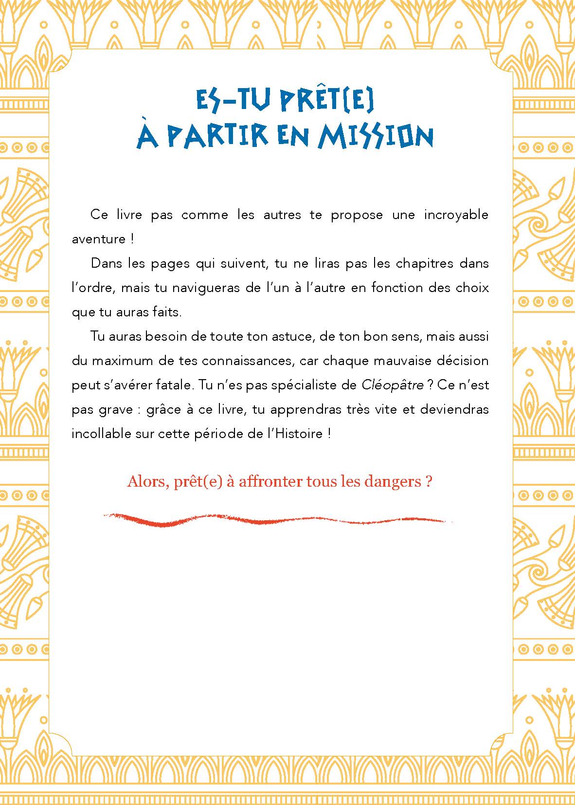 MISSION CLEOPATRE