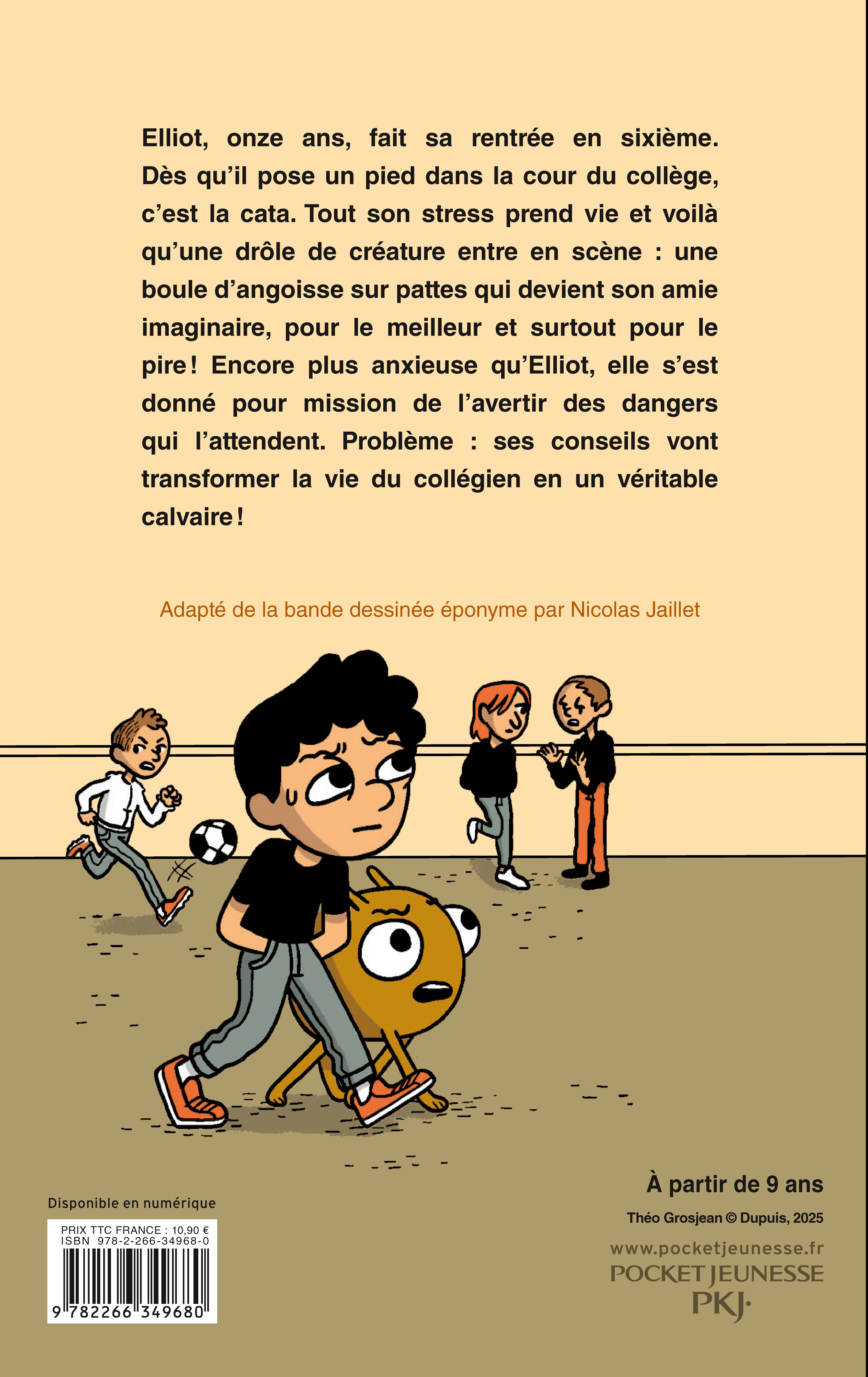 ELLIOT AU COLLEGE - LE ROMAN T1 PANIQUE EN SIXIEME