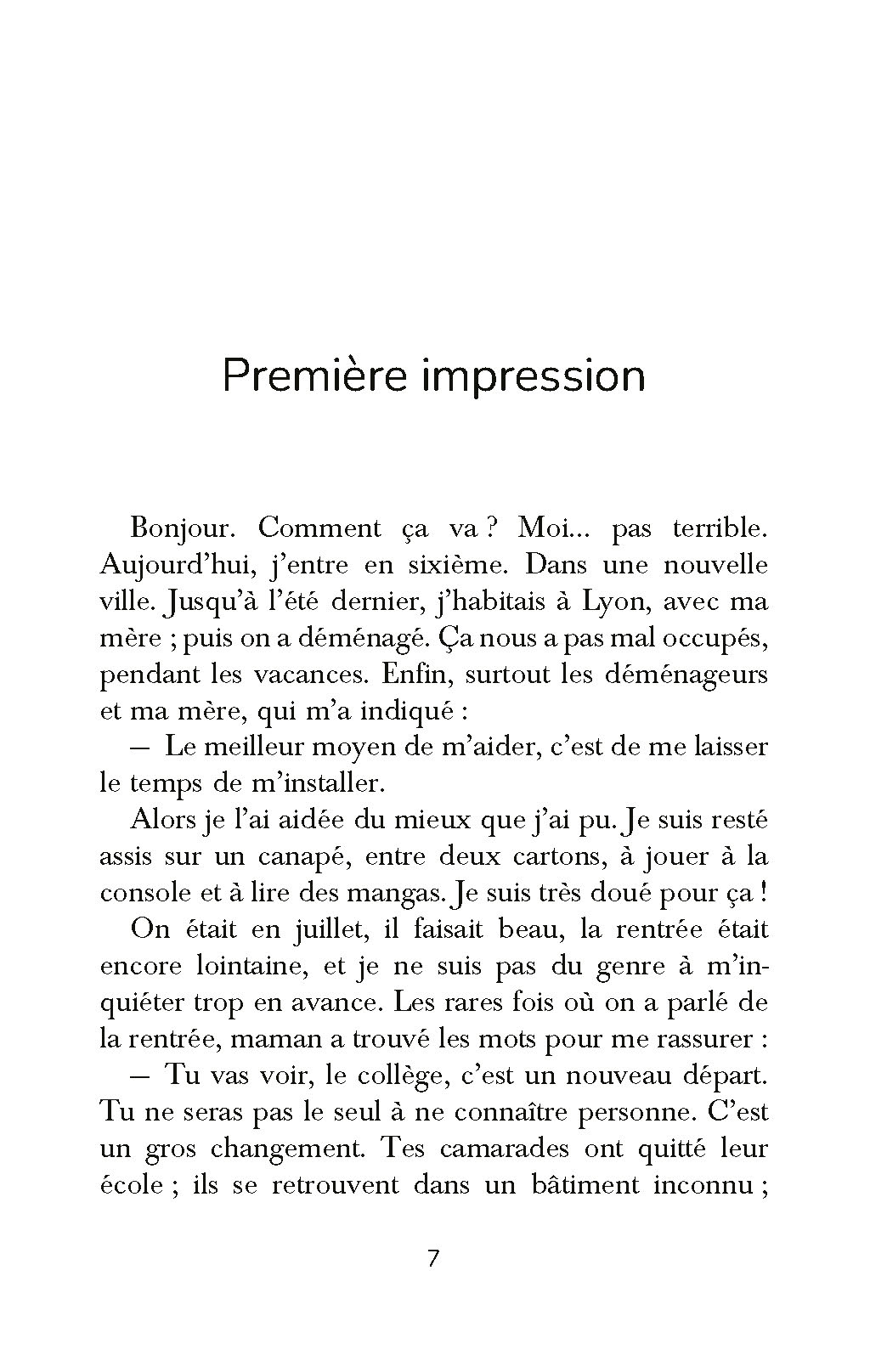 ELLIOT AU COLLEGE - LE ROMAN T1 PANIQUE EN SIXIEME