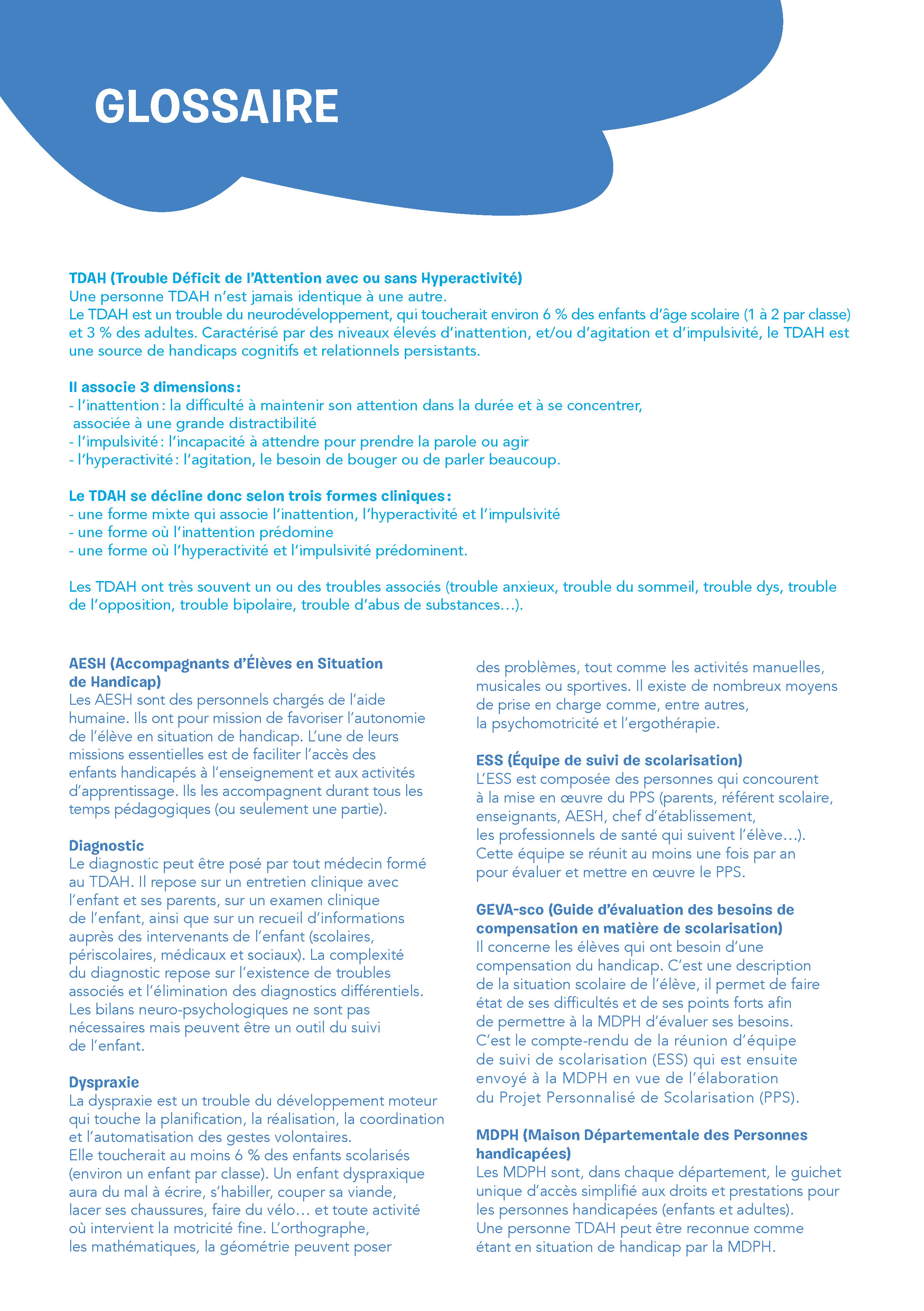 LA TETE DANS LES NUAGES - QUAND LE TDA(H) S LA TETE DANS LES NUAGES - QUAND LE TDA(H) S