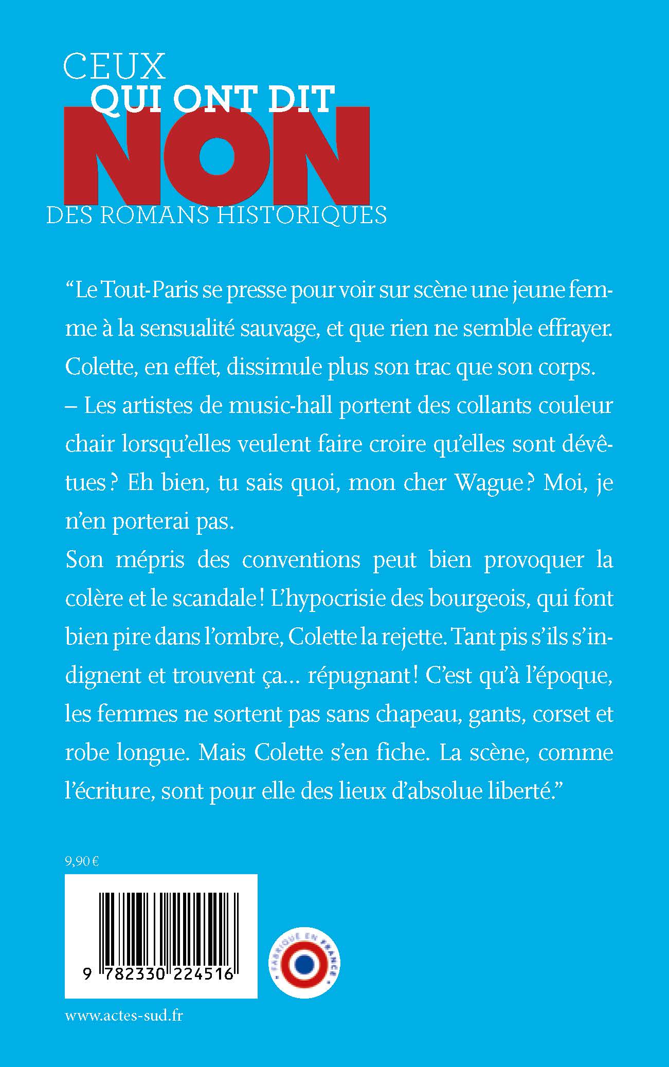 COLETTE : "NON A LA BONNE REPUTATION"