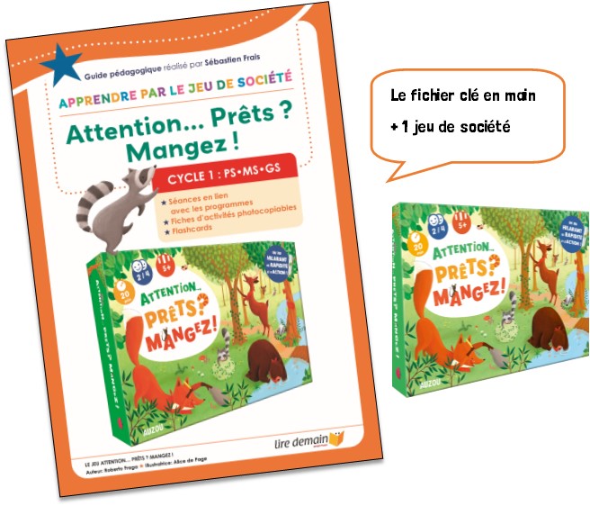 APJS : ATTENTION... PRETS ? MANGEZ ! : 1 FICHIER + 1 JEU