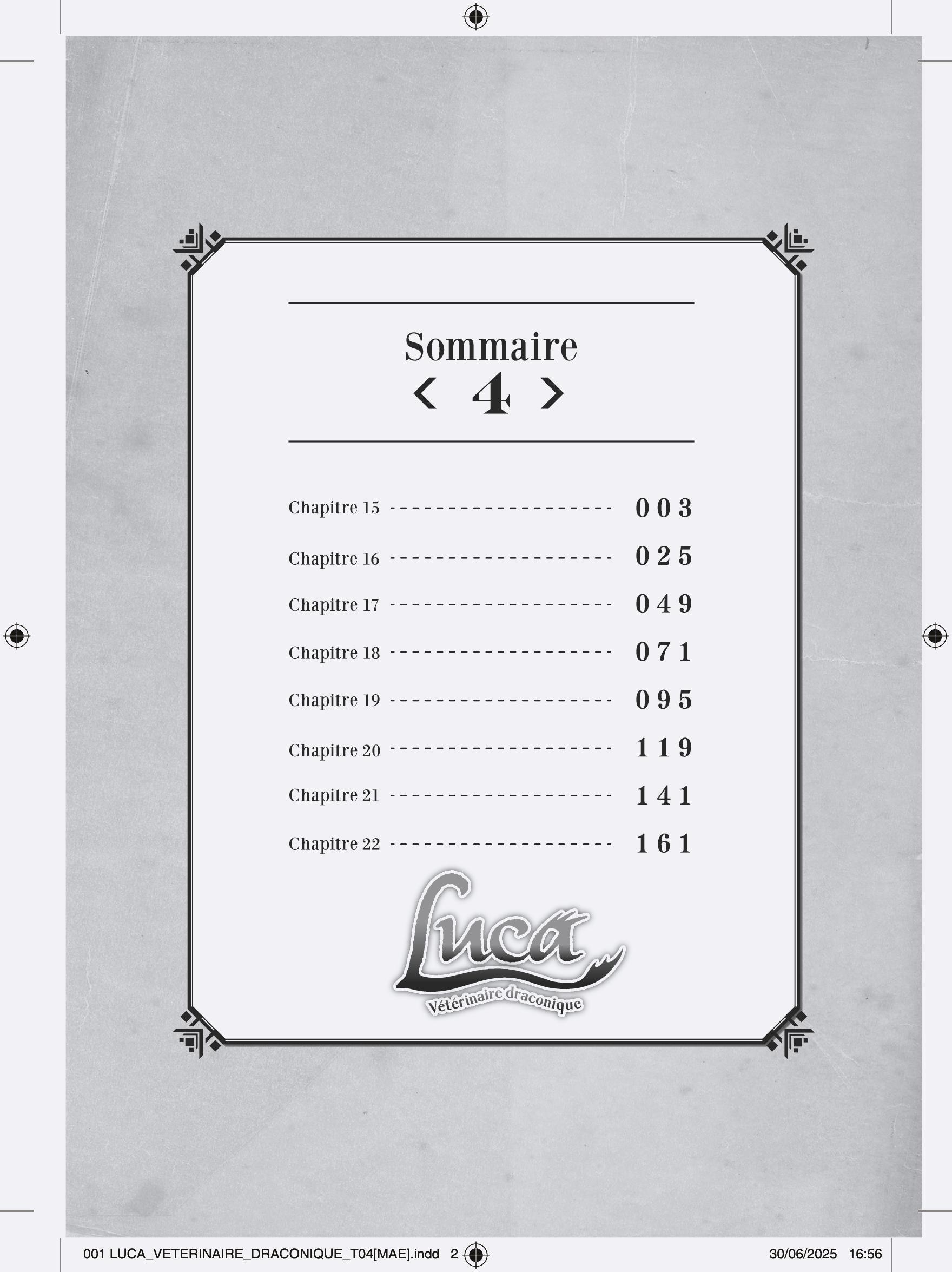 LUCA, VETERINAIRE DRACONIQUE T4