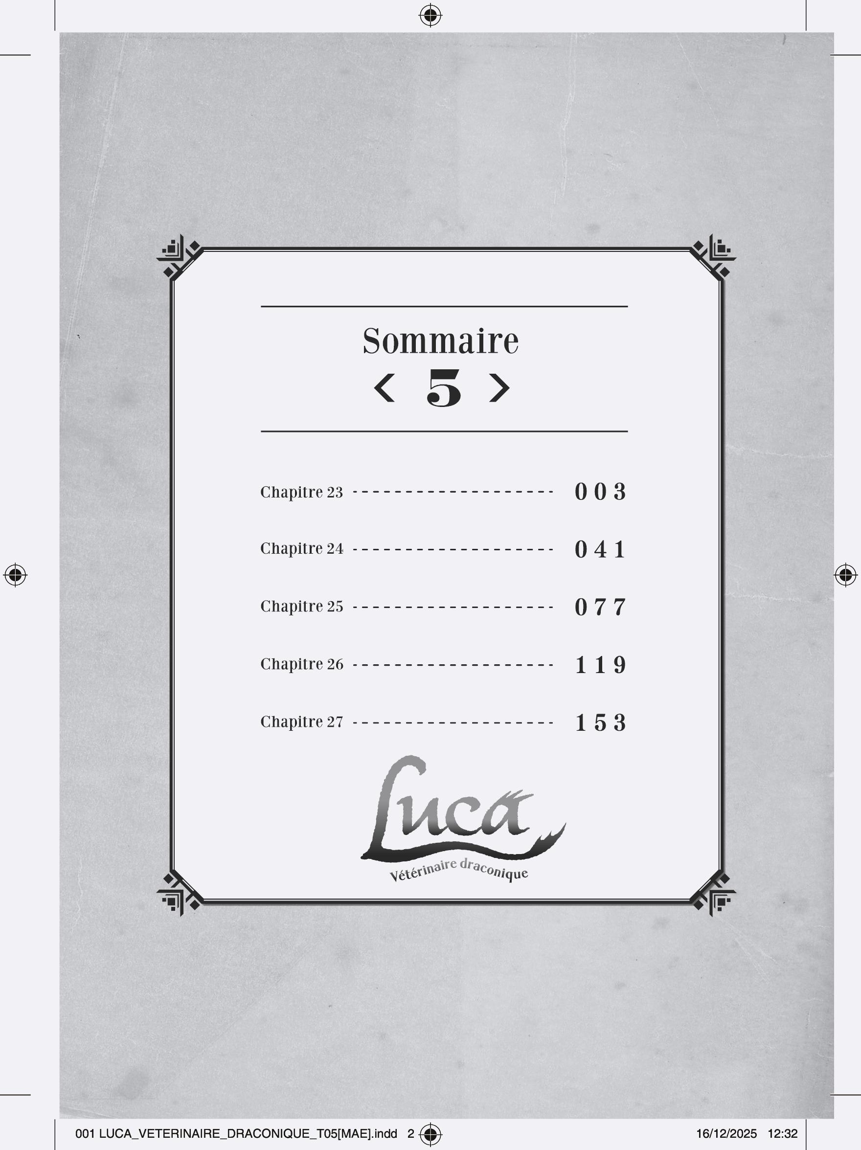 LUCA, VETERINAIRE DRACONIQUE T5