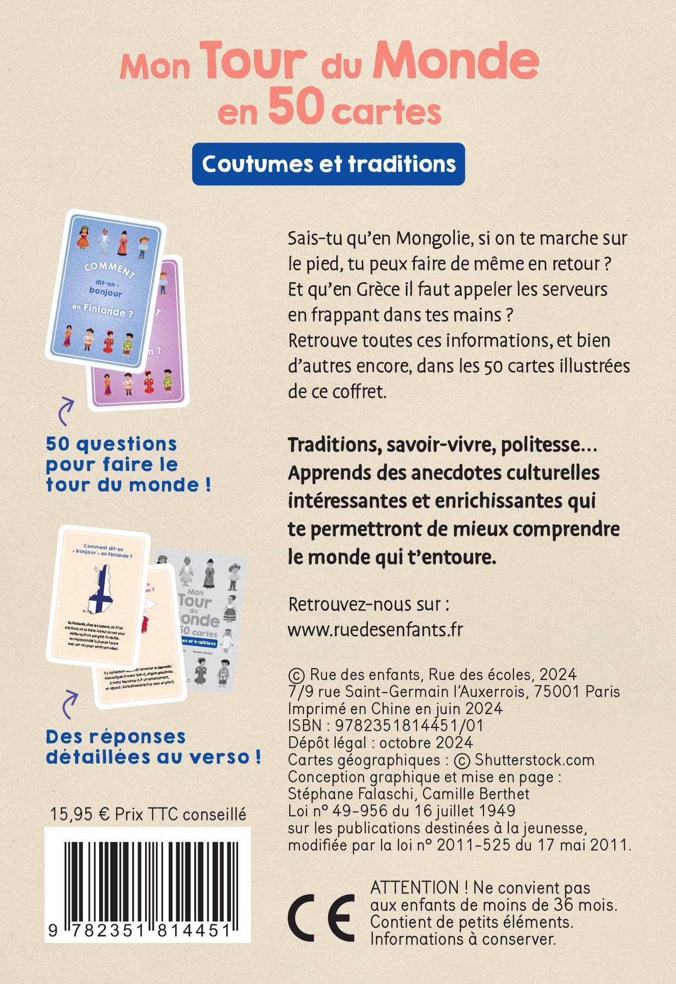 MON TOUR DU MONDE EN 50 CARTES - COUTUMES ET TRADITIONS MON TOUR DU MONDE EN 50 CARTES - COUTUMES ET TRADITIONS