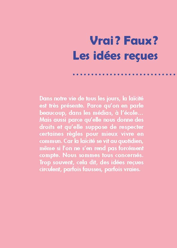 POURQUOI LA LAICITE ?