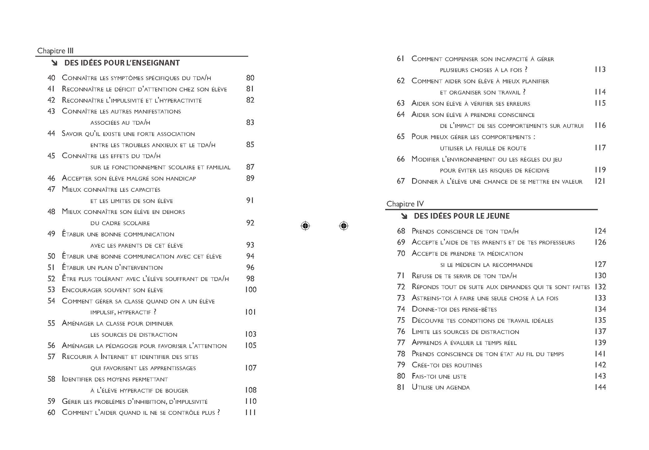 100 IDEES POUR MIEUX GERER LES TROUBLES DE L