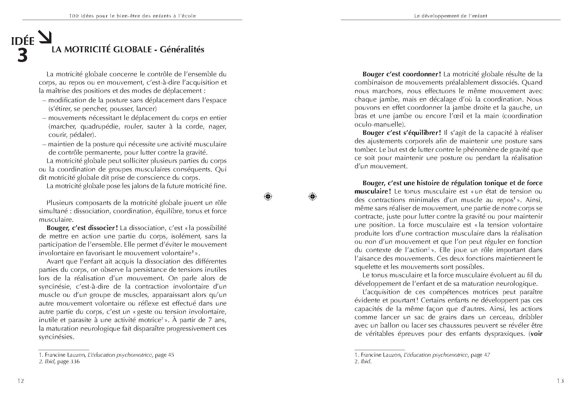 100 IDEES POUR LE BIEN-ETRE DES ENFANTS A L