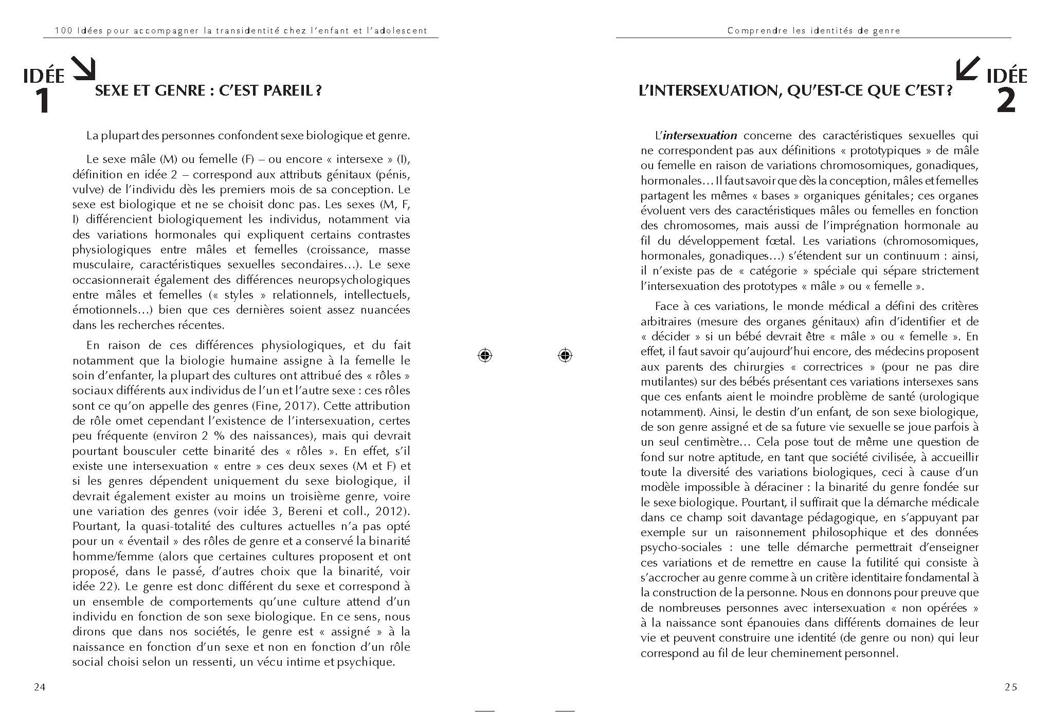 100 IDEES POUR ACCOMPAGNER LA TRANSIDENTITE CHEZ L