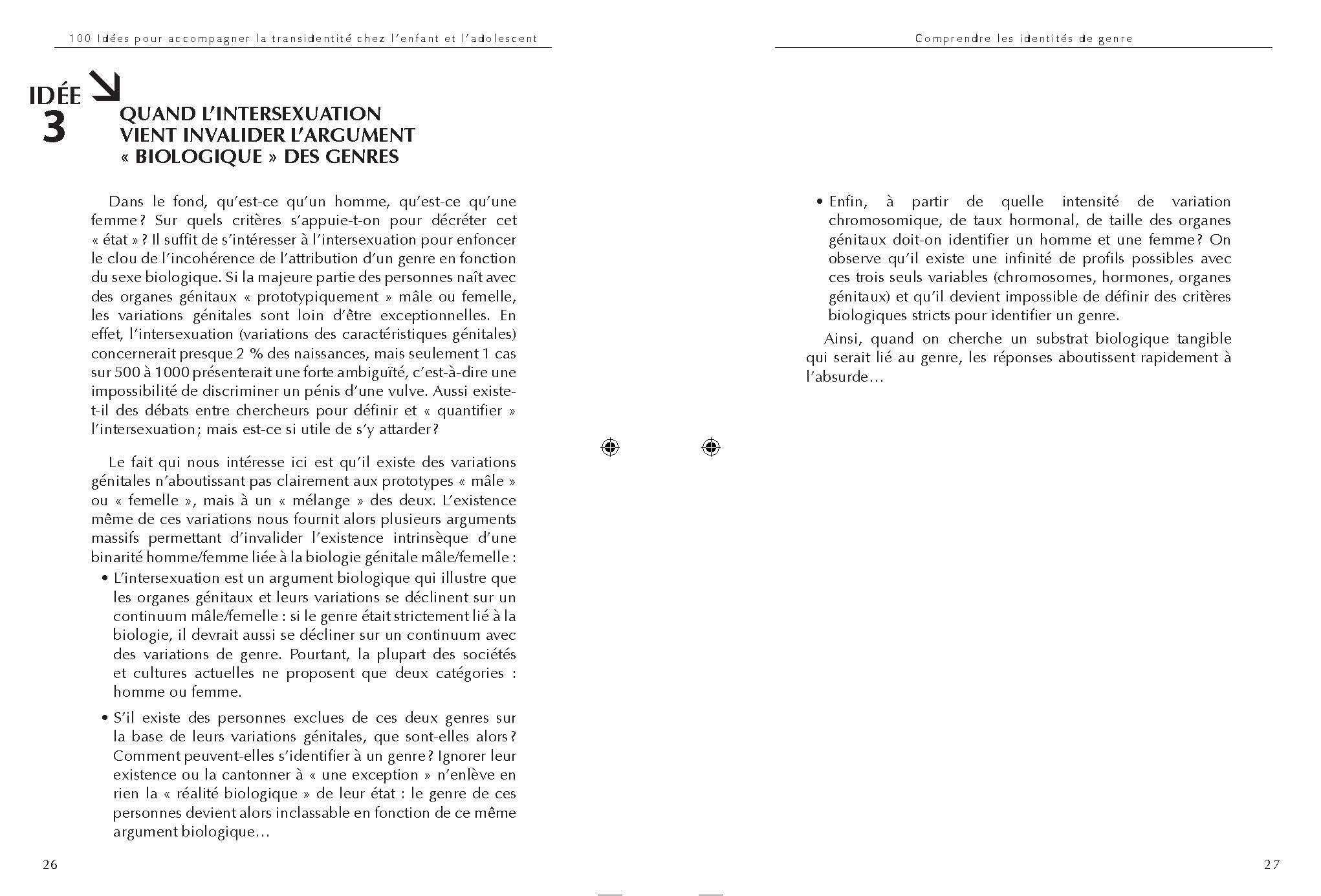 100 IDEES POUR ACCOMPAGNER LA TRANSIDENTITE CHEZ L