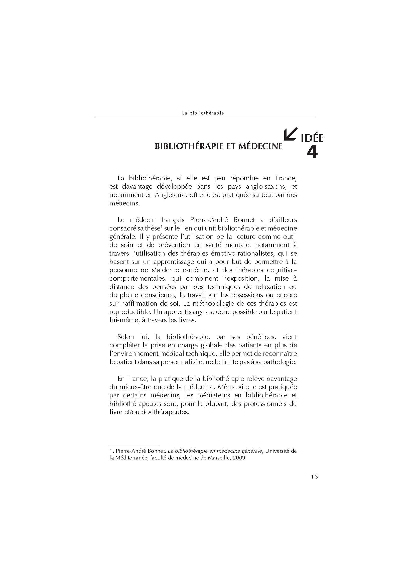 100 IDEES POUR PRATIQUER LA BIBLIOTHERAPIE : DECOUVRIR LES BIENFAITS DES LIVRES, ACCOMPAGNER ENFANTS ET ADULTES VERS UN MIEUX-ETRE GRACE A LA LECTURE