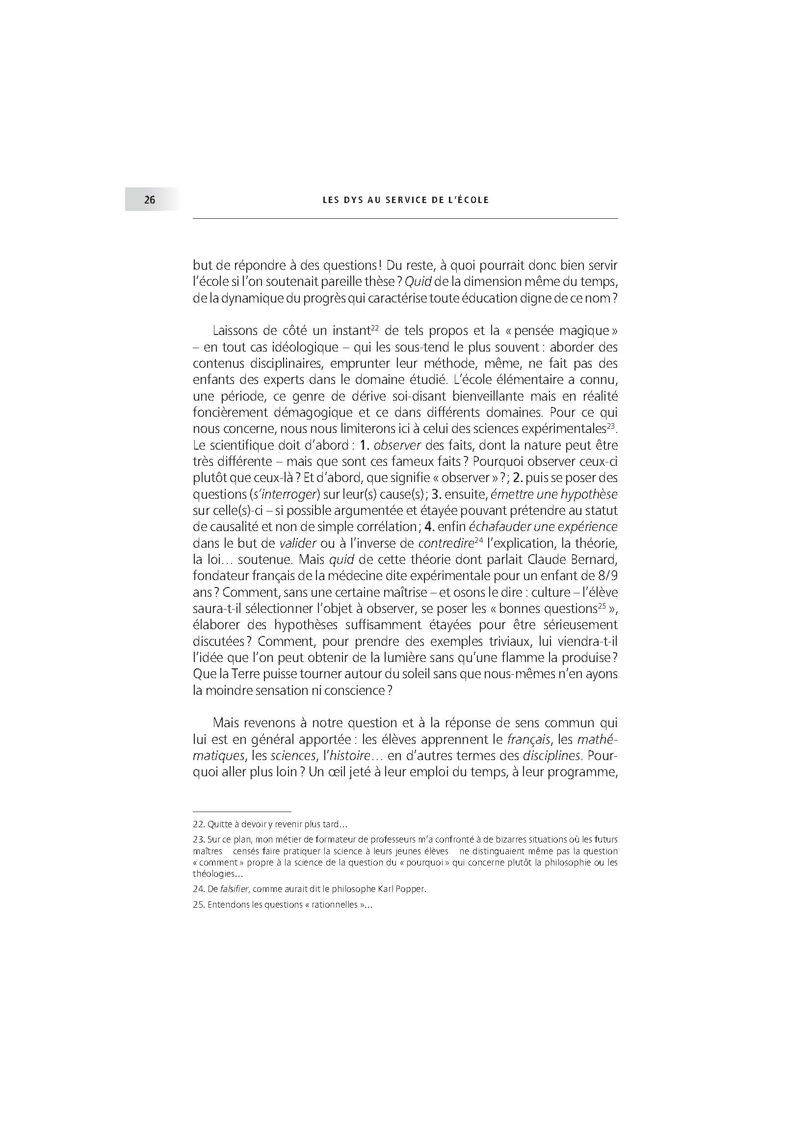 LES DYS AU SERVICE DE L