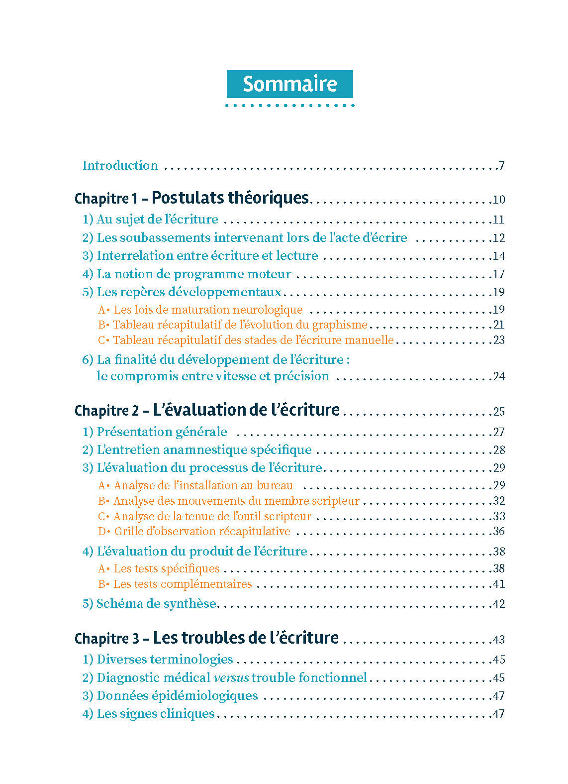 REEDUQUER LES TROUBLES DE L