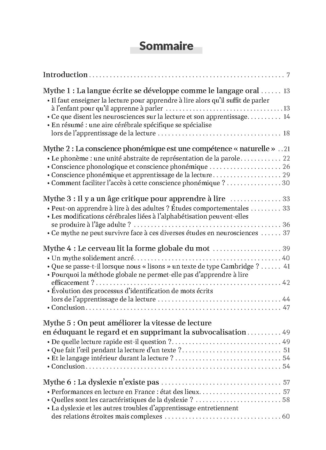 DOUZE MYTHES SUR LA LECTURE ET SON APPRENTISSAGE