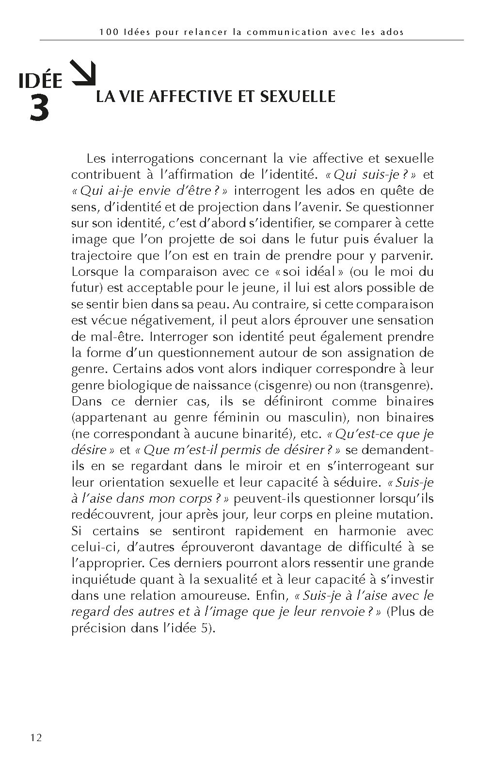 100 IDEES POUR RELANCER LA COMMUNICATION AVEC LES ADOS