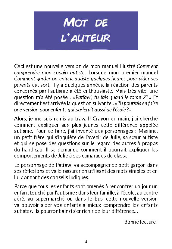 MIEUX COMPRENDRE MON COPAIN AUTISTE