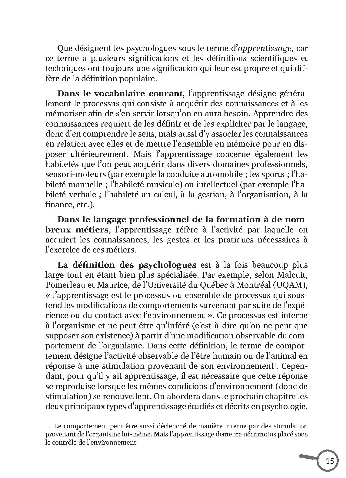 LES APPRENTISSAGES DANS LE CADRE DU HANDICAP
