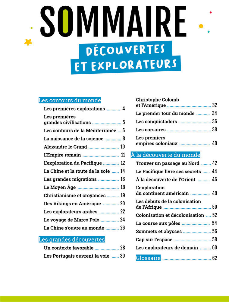 DECOUVERTES ET EXPLORATEURS