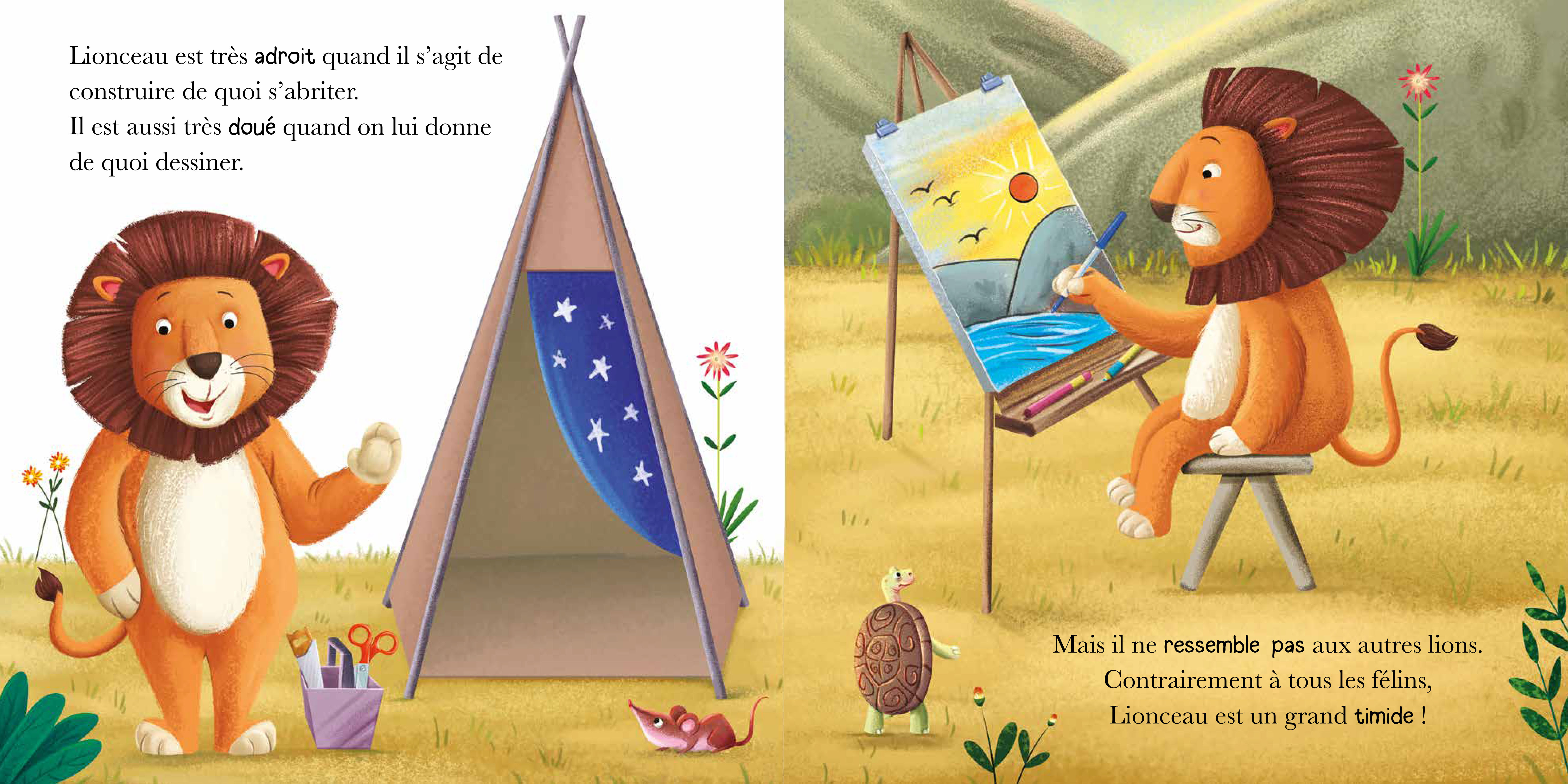 LIONCEAU EST TIMIDE