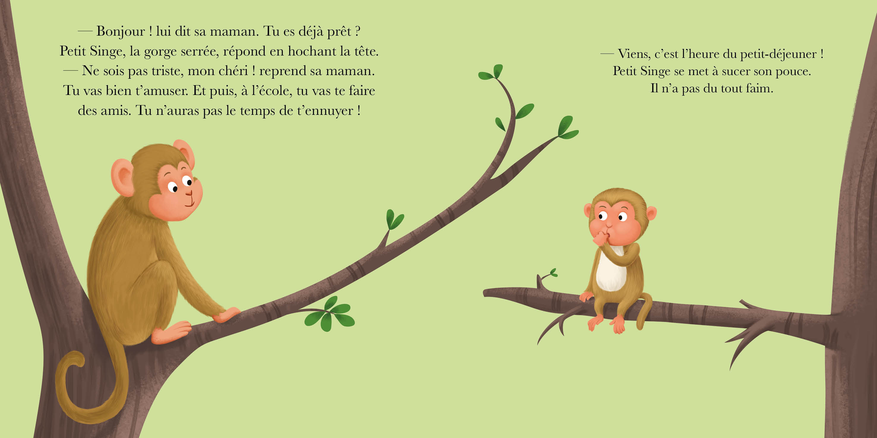 PETIT SINGE EST TRISTE