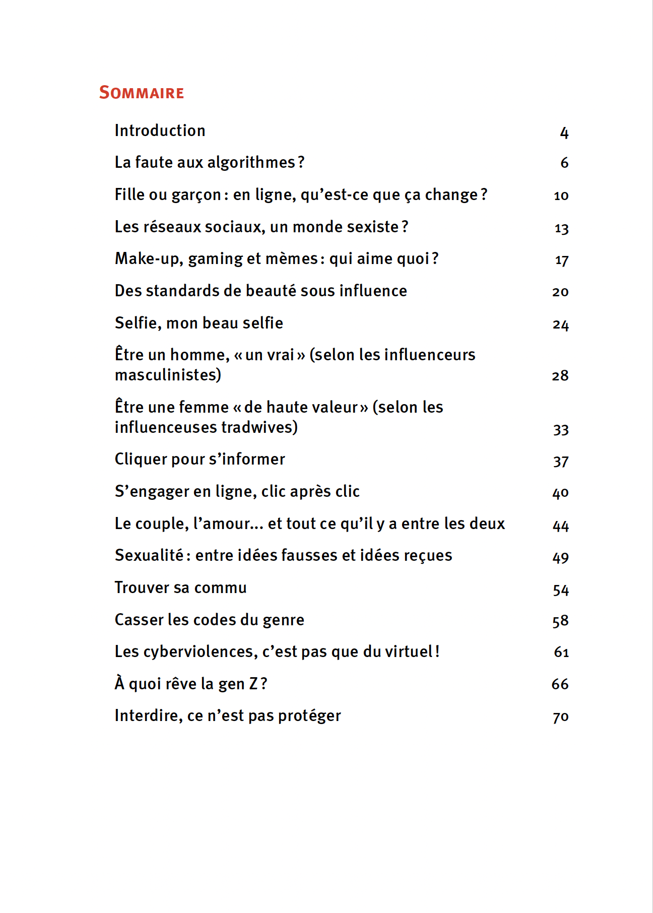MES RESEAUX, MON GENRE ET MOI