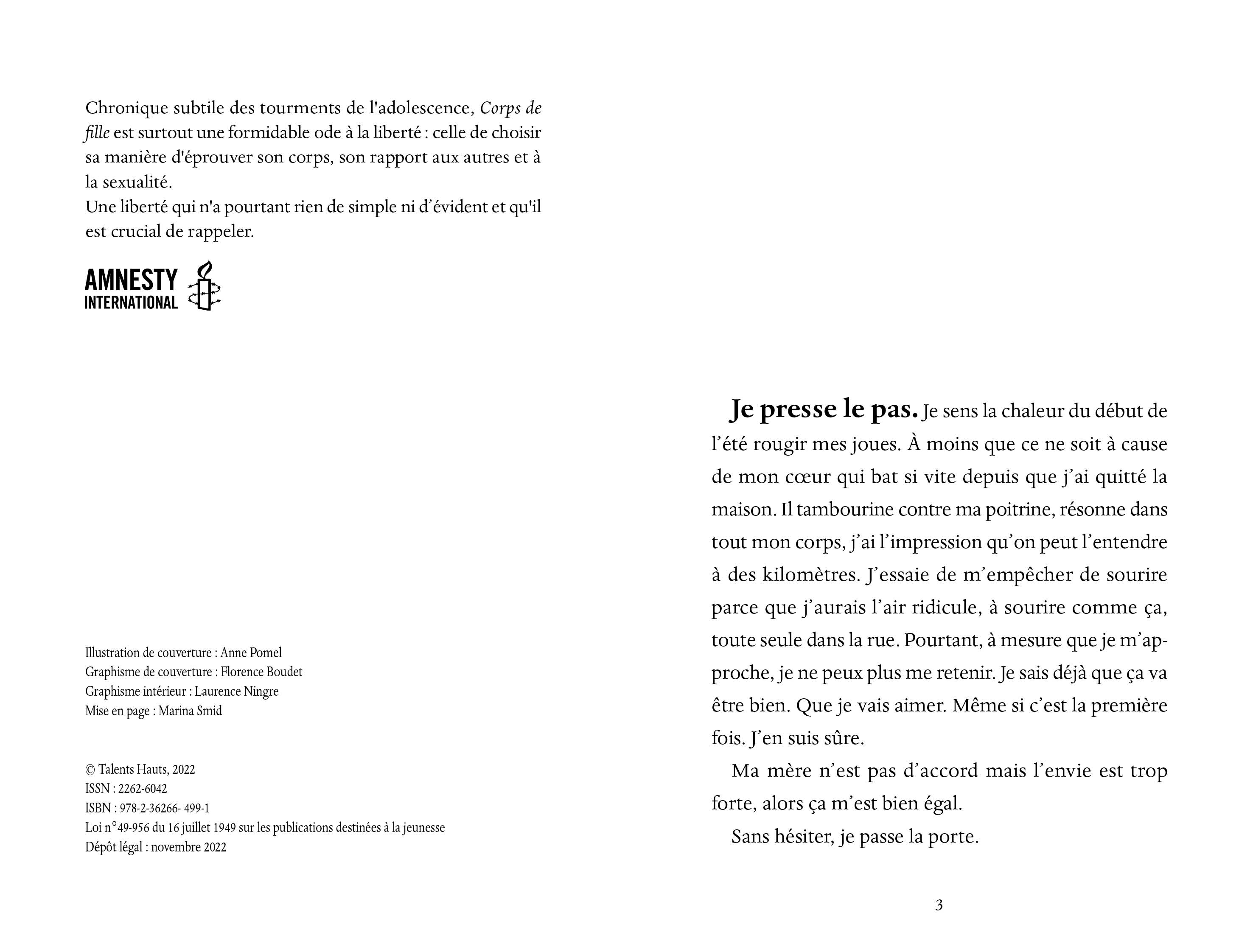CORPS DE FILLE