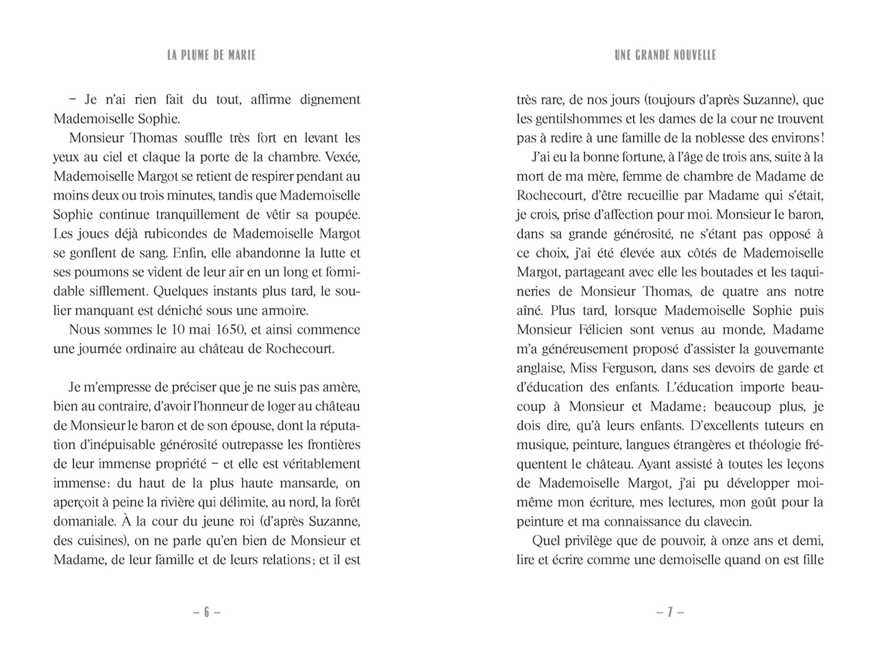 LA PLUME DE MARIE