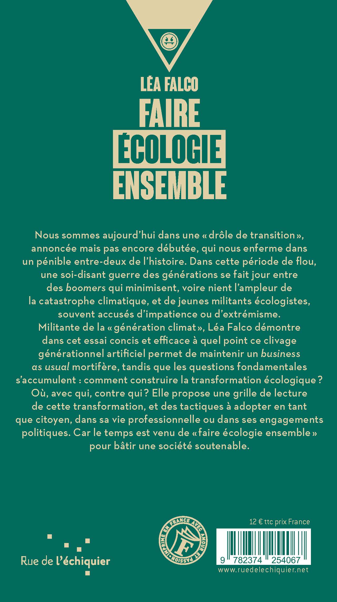 FAIRE ECOLOGIE ENSEMBLE : LA GUERRE DES GENERATIONS N FAIRE ECOLOGIE ENSEMBLE : LA GUERRE DES GENERATIONS N