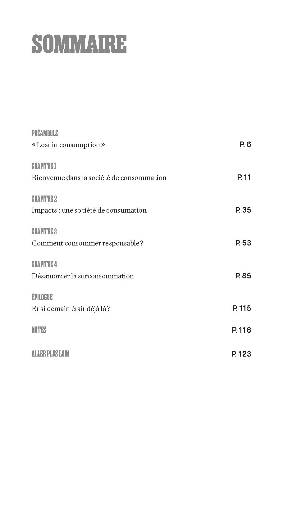 SURCONSOMMATION, ON ARRETE TOUT ET ON REFLECHIT