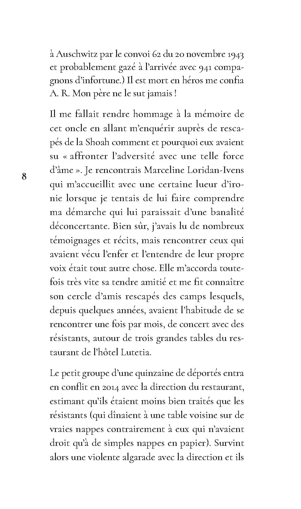 CEUX DU LUTETIA - DES MOTS POUR DIRE LA SHOAH