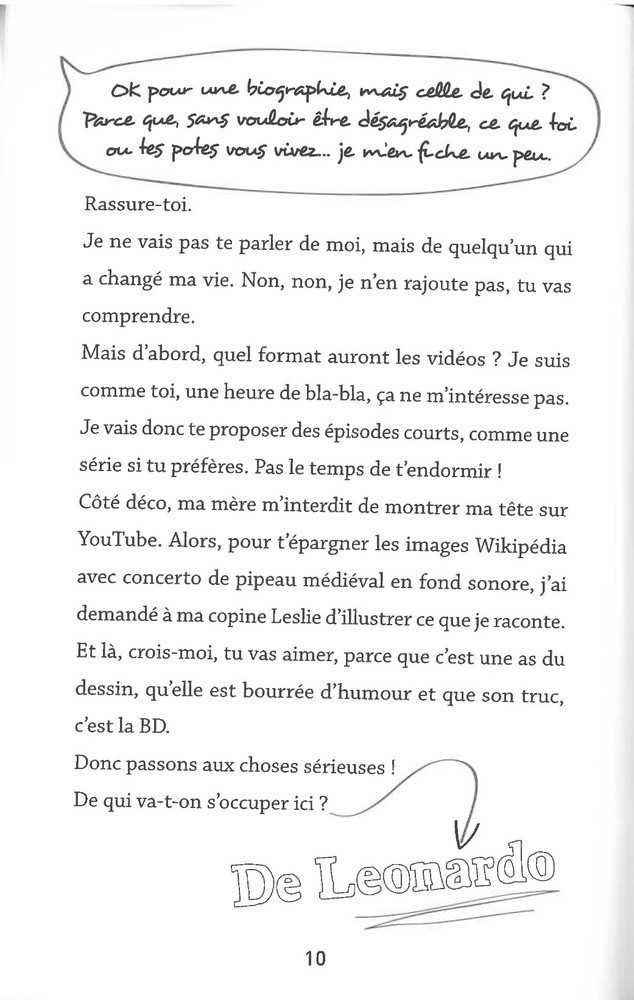 LEONARD DE VINCI VU PAR UNE ADO LEONARD DE VINCI VU PAR UNE ADO
