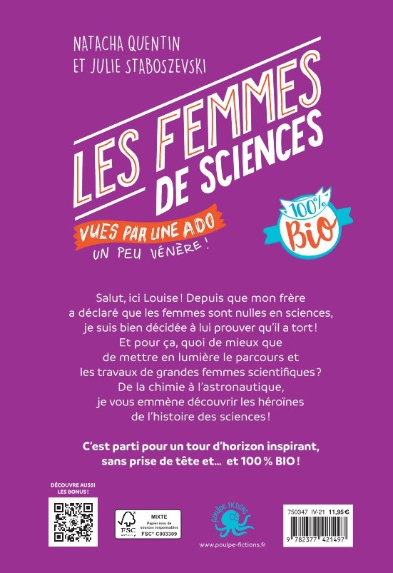 LES FEMMES DE SCIENCES VUES PAR UNE ADO UN PEU VENERE ! LES FEMMES DE SCIENCES VUES PAR UNE ADO UN PEU VENERE !