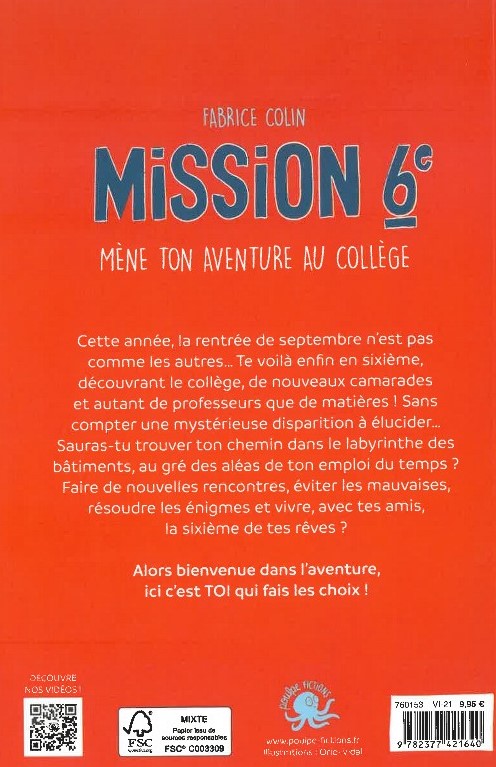 MISSION 6E : MENE TON AVENTURE AU COLLEGE