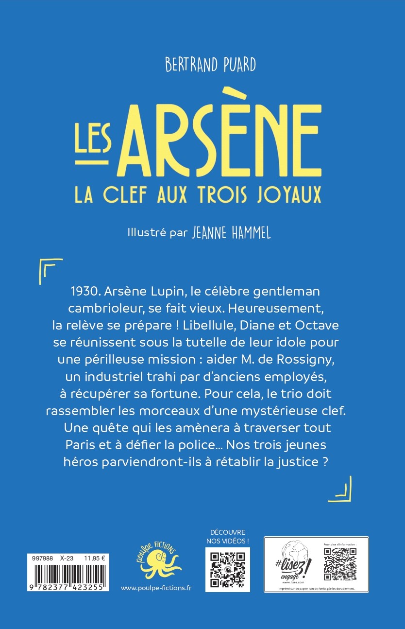 LES ARSENE. LA CLEF AUX TROIS JOYAUX