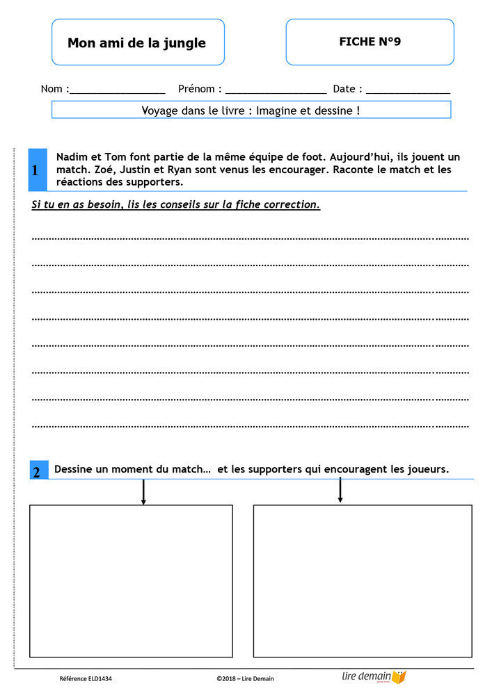 LECTURE SUIVIE - MON AMI DE LA JUNGLE (FICHIER SEUL)