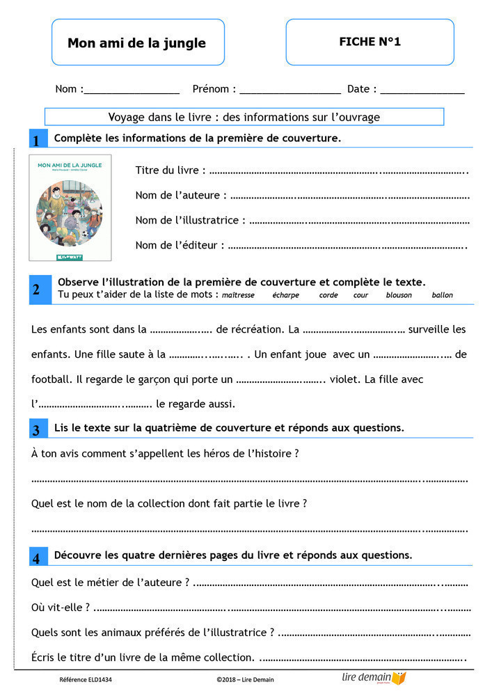 LECTURE SUIVIE - MON AMI DE LA JUNGLE (25 EX)