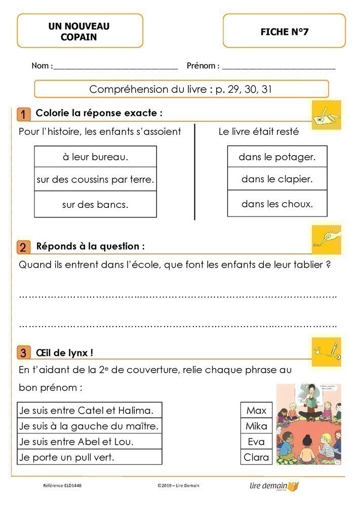 LECTURE SUIVIE - JE COMMENCE A LIRE EN BD : UN NOUVEAU COPAIN (25 EX)