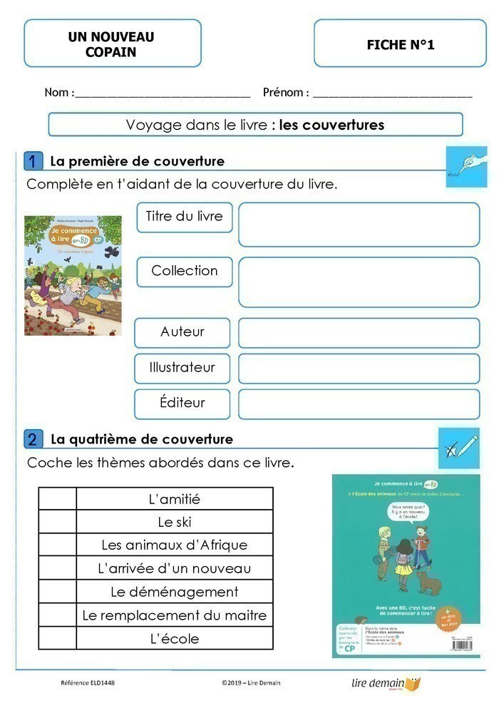 LECTURE SUIVIE - JE COMMENCE A LIRE EN BD : UN NOUVEAU COPAIN (25 EX)