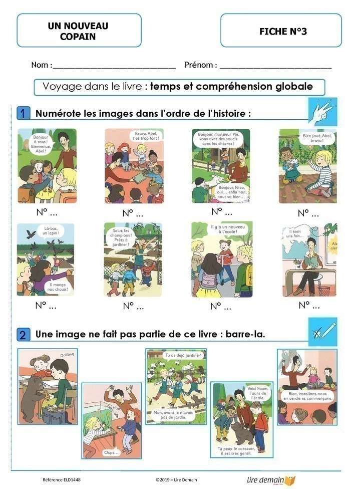 LECTURE SUIVIE - JE COMMENCE A LIRE EN BD : UN NOUVEAU COPAIN (25 EX)