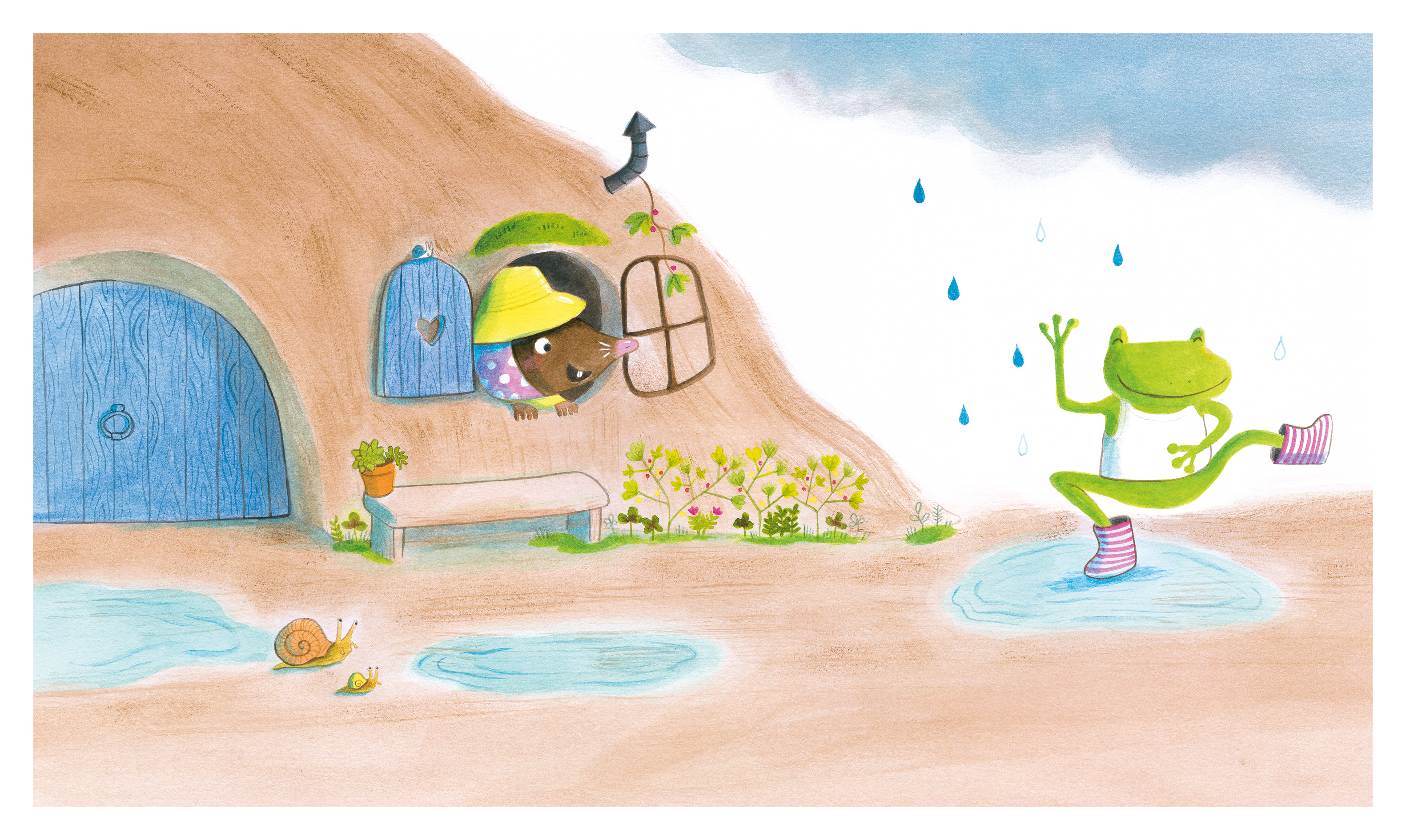 KAMISHIBAI PETITE TAUPE TOMBE LA PLUIE