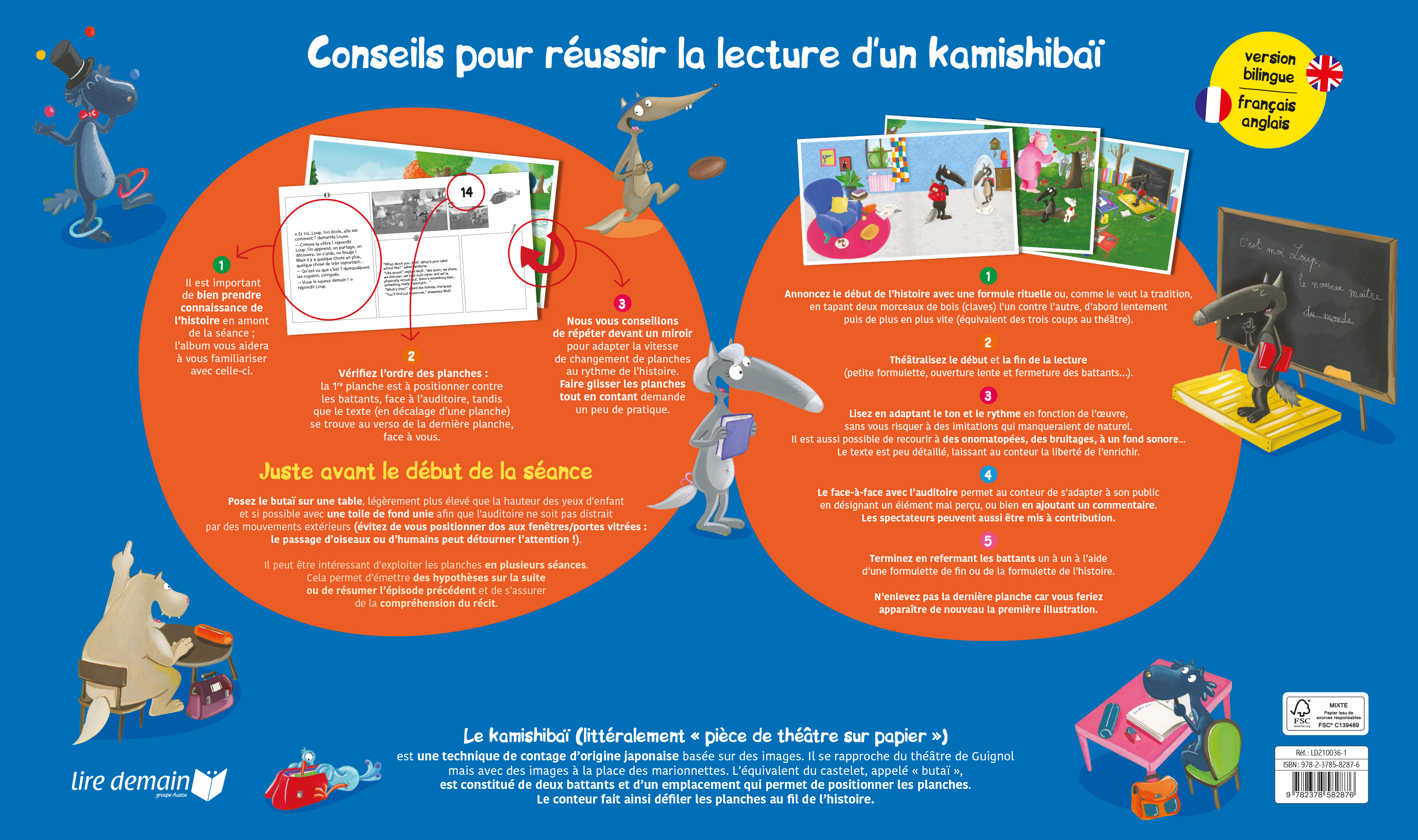KAMISHIBAI - LE LOUP QUI VOULAIT ALLER A L KAMISHIBAI - LE LOUP QUI VOULAIT ALLER A L